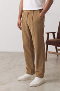 Cruna 4180 Pantalone Belleville in velluto a coste nocciola