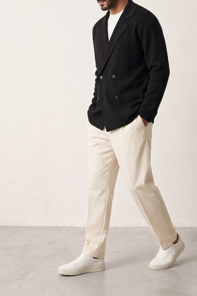 Tagliatore 4588 Willow Double-Breasted Knit Blazer Black