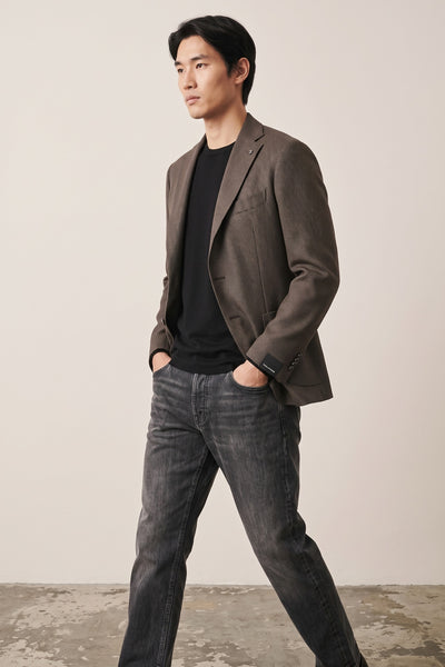Tagliatore 4581 Dark Brown Panama Jacket