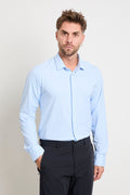 RRD 2613 Camicia Oxford microfantasia azzurra