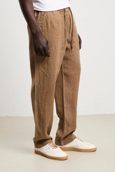 Keeling 3244 Moka Linen Trousers