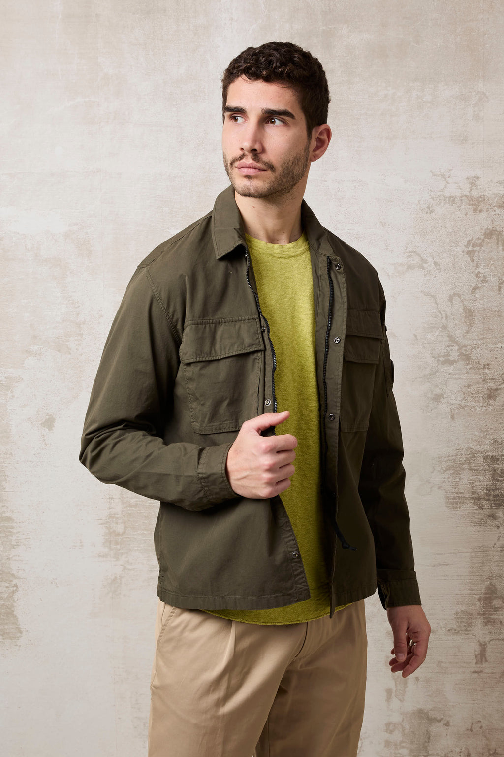 CP Company 1162 Overshirt verde militare