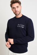 Saint Barth 2708 Maglia blu Amo Cortina