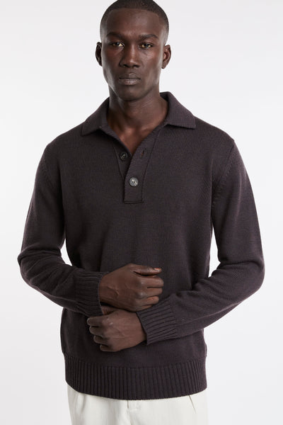 Kangra 4340 Brown polo sweater