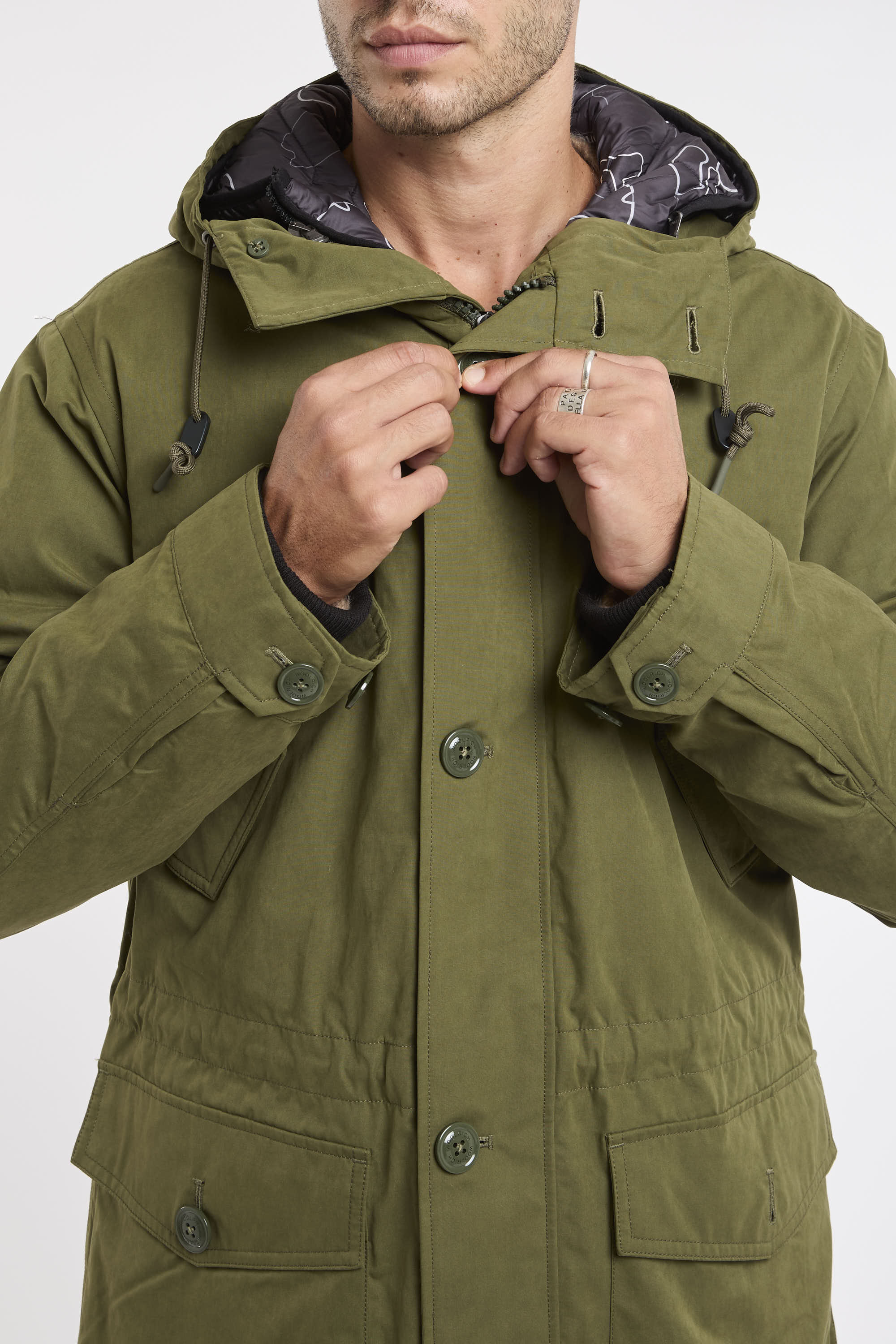 Woolrich 9447 3 in 1 Parka in Mountain Cloth with removable
