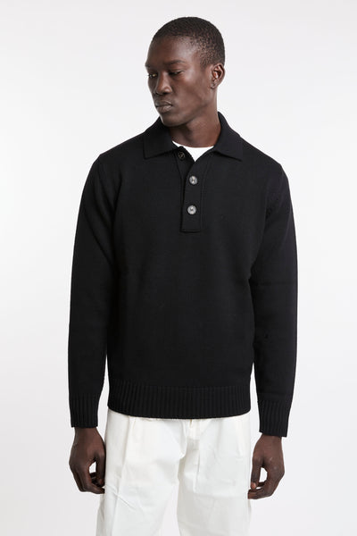 Kangra 4338 Maglione polo nero
