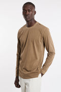 Keeling 4370 Washed khaki long-sleeve t-shirt