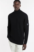 CP Company 4145 English rib turtleneck sweater black