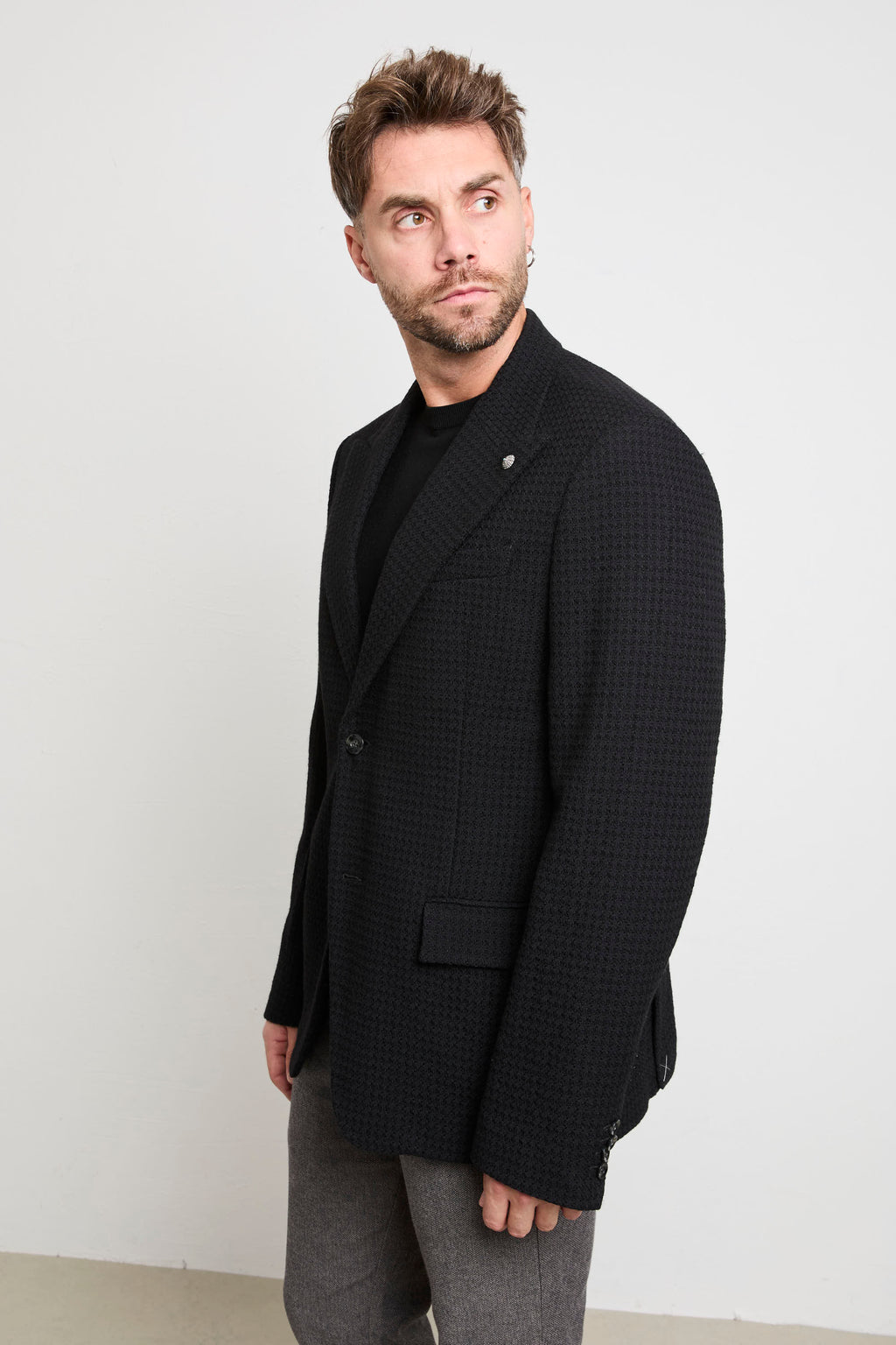 Officina 36 - 2338 Giacca pied de poule nera