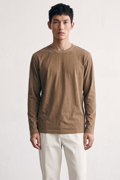 Keeling 4370 T-shirt manica lunga kaki délavé