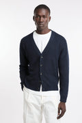 Reworked 4687 Cardigan a coste blu