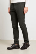 Clark 2092 Pantalone verde Chino microfantasia