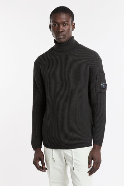 CP Company 4144 Maglione collo alto costa inglese antracite