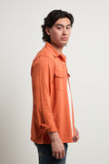 Bl'ker 3106 Camicia texana arancione maniche lunghe