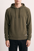 Reworked 4660 Maglia in ciniglia con cappuccio verde