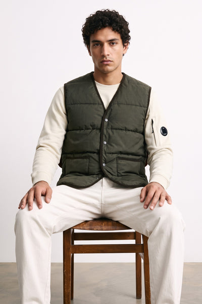 Barbour 4053 Gilet Easthill Puffer Liner verde