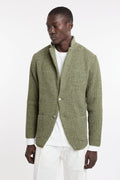 Officina 36 - 4736 English rib knit blazer, green