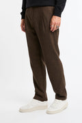 Cruna 4170 Pantalone Belleville tweed marrone