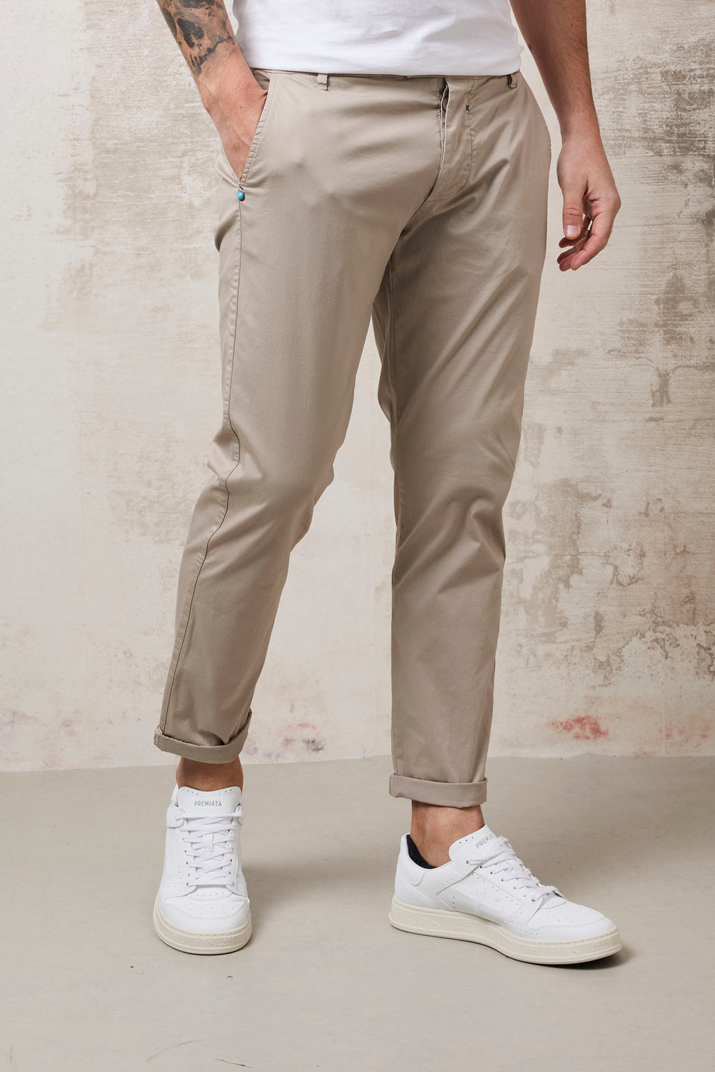 Reworked 1216 Pantalone Tonno sabbia