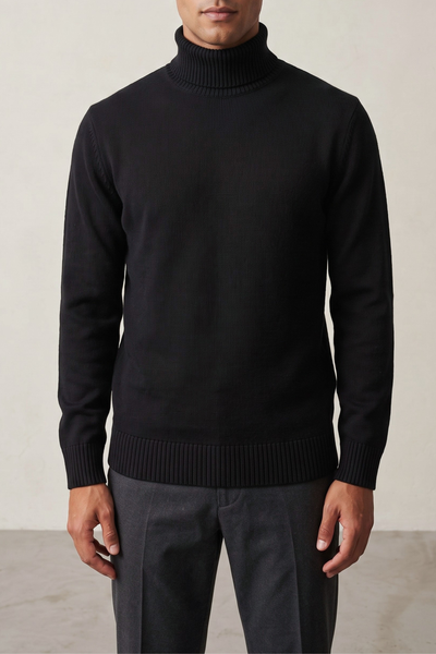 Philippe Laurientè 4642 Black high-neck sweater