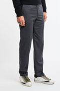 Cruna 4174 Pantalone Mid Town grigio scuro in lana
