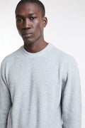 Reworked 4683 Grey ribbed crewneck sweater
