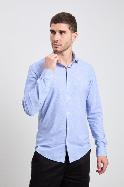 Alley Docks 3058 Camicia tecnica fantasia blu