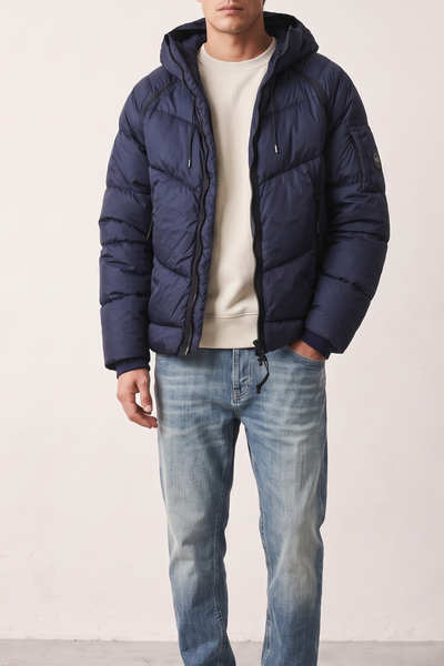 CP Company 4127 Medium Jacket in Down Shield blu