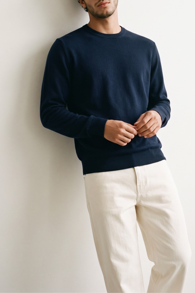 Philippe Laurientè 4626 Blue wool sweater