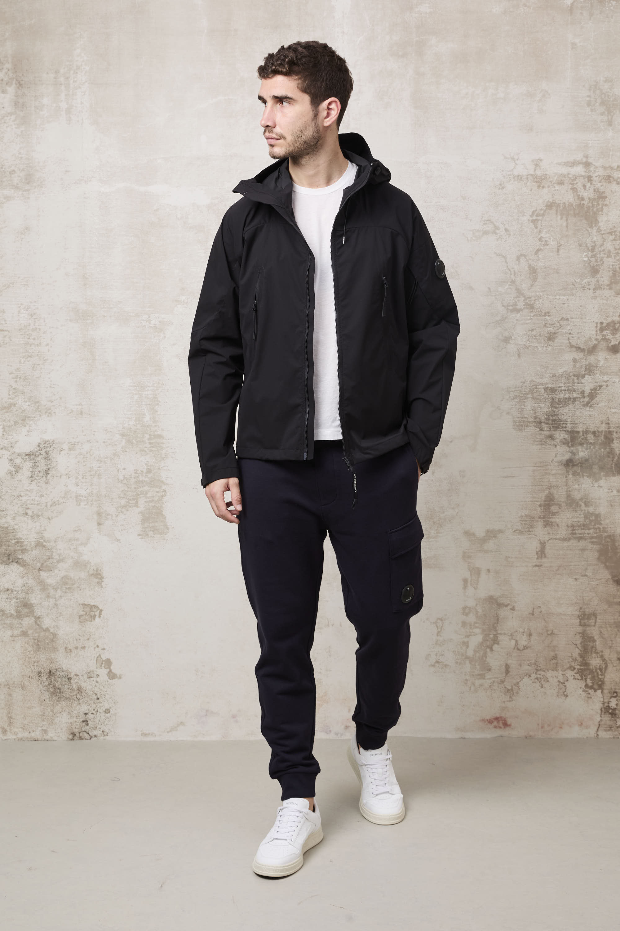 CP Company 1163 Pro-Tek Hooded Jacket nero C.p. company man nero