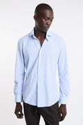 Alley Docks 4006 Camicia tecnica fantasia azzurra