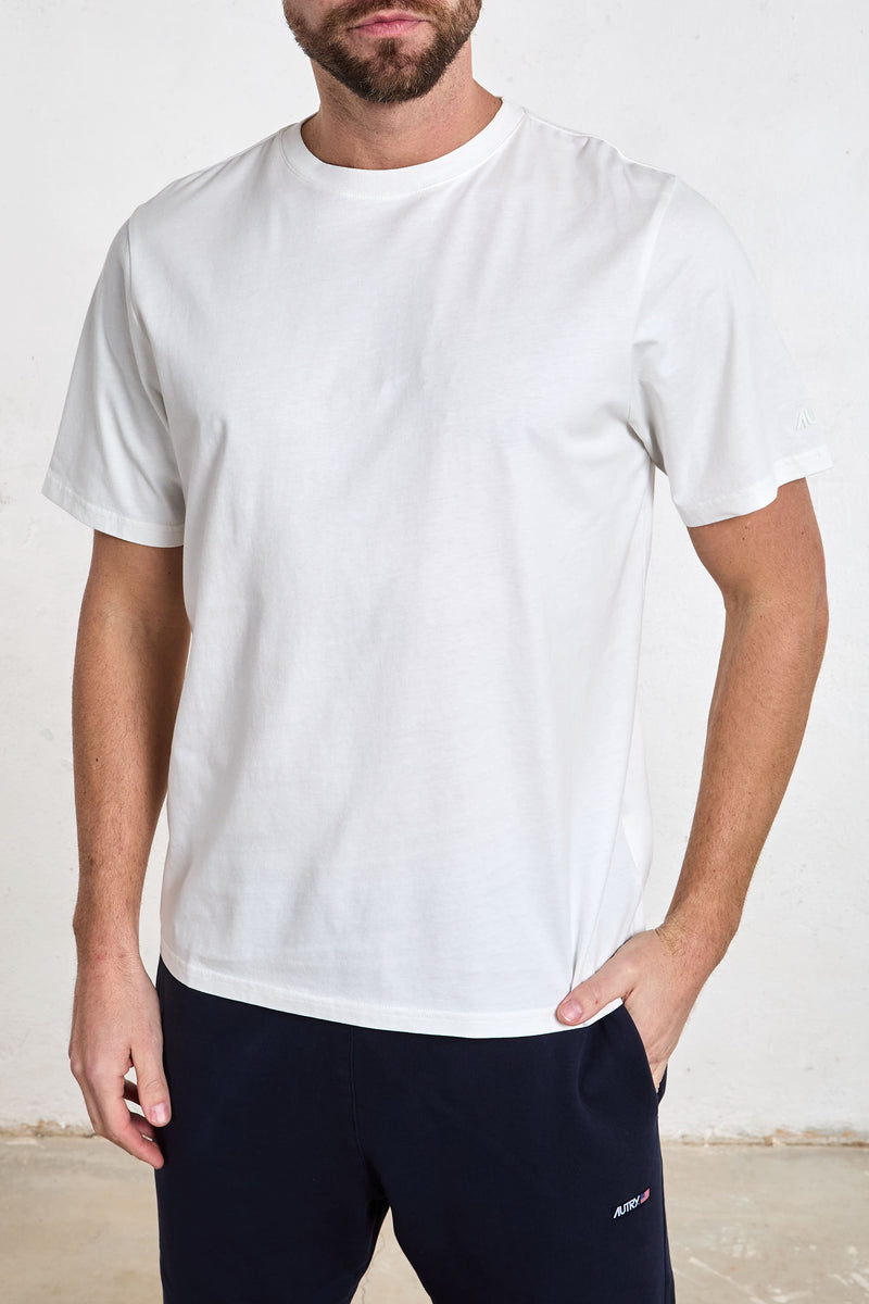 autry t shirt girocollo cotone colore bianco 8464
