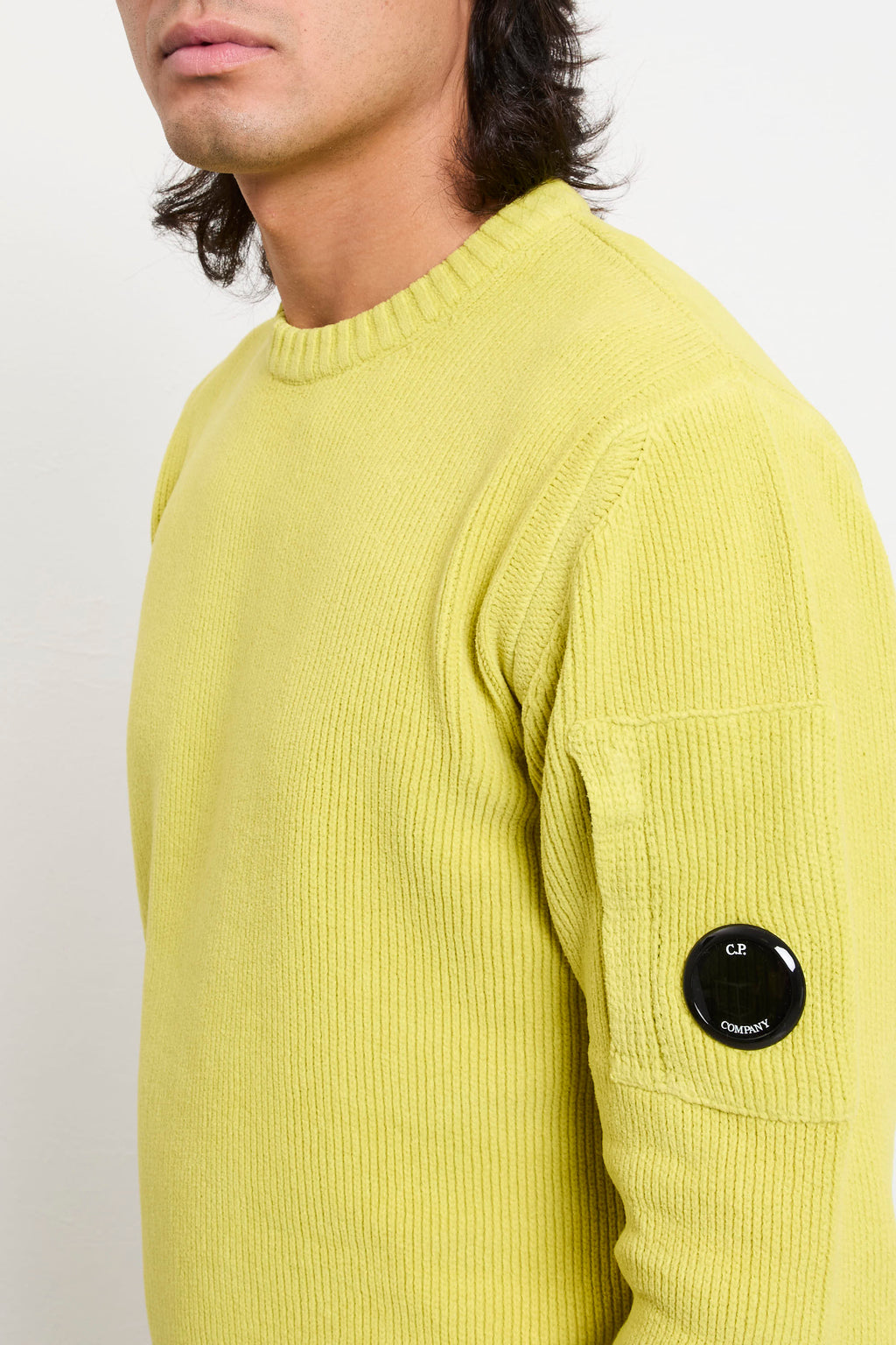 CP Company 2078 Maglia giallo fluo ciniglia