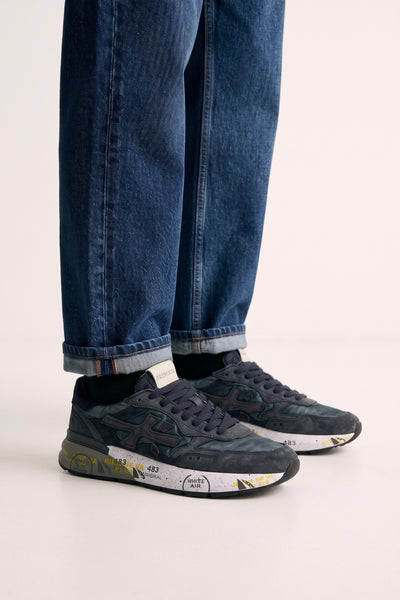 Premiata 4483 Mick sneakers in washed petrol blue