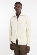 Atomo 4022 Cream high-neck cardigan