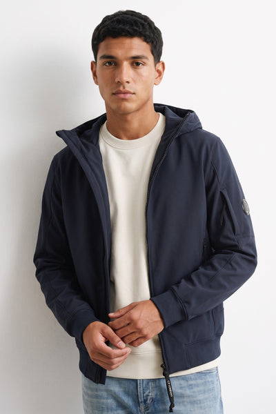 CP Company 4130 C.P. Shell-R Hooded Lens Jacket blu