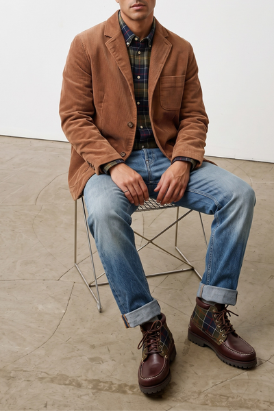 Sebago 4554 Neddick Tobacco Velvet Jacket