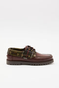 Barbour 4043 Deck Boat dark brown and Tartan
