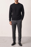 Philippe Laurientè 4639 Black Crew Neck Sweater