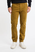 Reworked 4729 Pantalone Dioup in velluto a coste senape