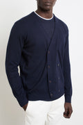 Reworked 2465 cardigan blu doppio petto