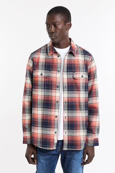 Sebago 4556 Camicia in check arancio