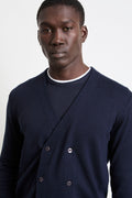 Reworked 2465 cardigan blu doppio petto