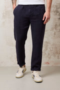 Clark 1142 Pantalone blu Lewis in lino