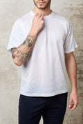 Officina 36 - 1676 T-Shirt bianca filo di Scozia