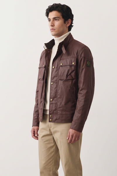 Belstaff 4120 Racemaster Jacket Burgundy
