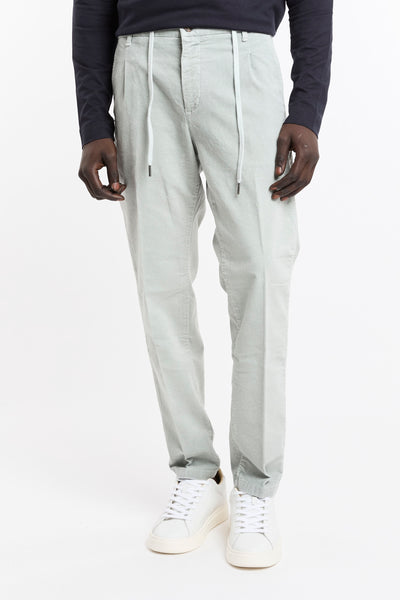 Reworked 4711 Gavi trousers in grey washed velvet