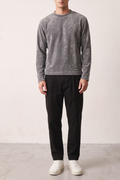Reworked 4663 Grey chenille sweater