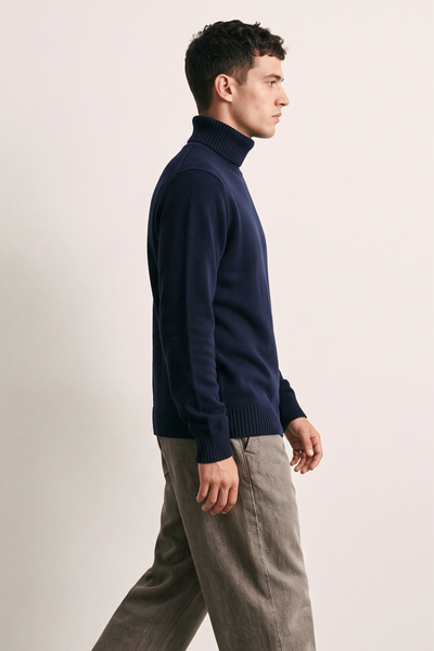 Philippe Laurientè 4641 Blue turtleneck sweater