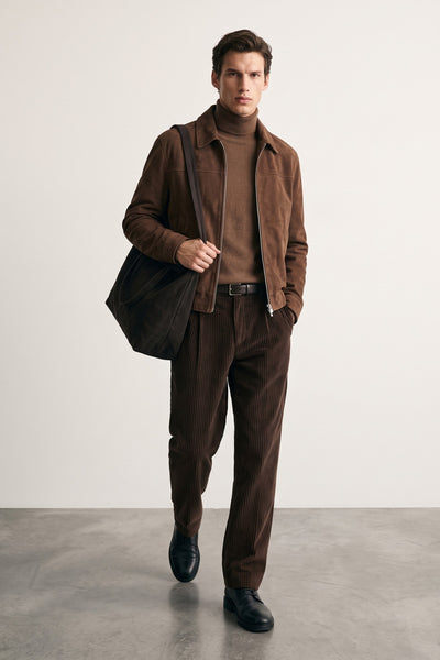 Cruna 4181 Belleville Pantaloni in Brown Corduroy